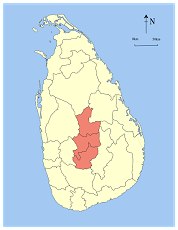 sri lanka central province map